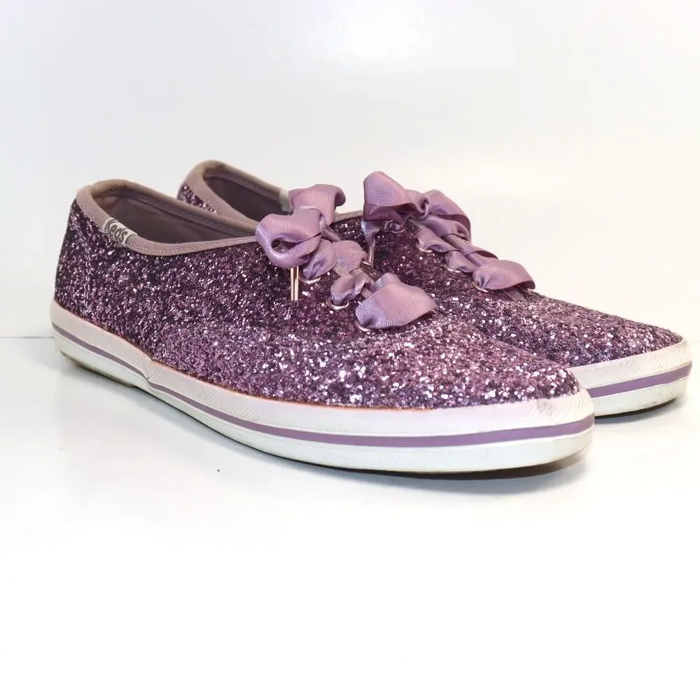 Kate Spade for Keds Champion Glitter Pink Sneakers‎ size 6